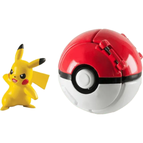 Pikachu + Poke Ball - Throw 'N' Pop Poke Ball