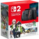 Nintendo Switch box with red front, showing the console and Joy-Cons, and Pokémon Legends: Arceus artwork.