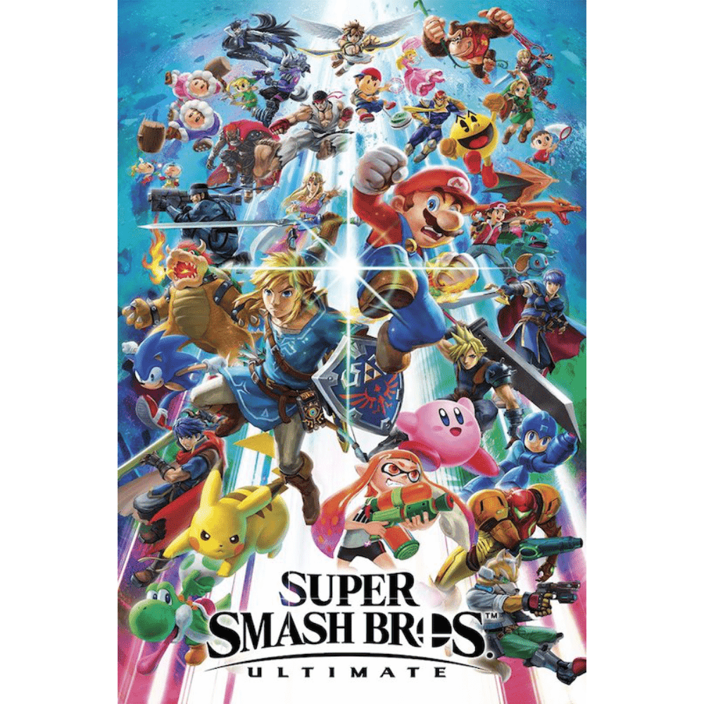 Super Smash Bros. Ultimate 24 inch x 36 inch Poster