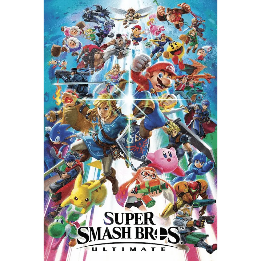 Super Smash Bros. Ultimate 24 inch x 36 inch Poster