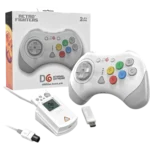 Retro Fighters D6 Wireless Controller in White for Dreamcast, PC, and Switch