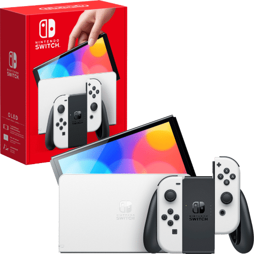 Nintendo Switch OLED Console White Joy-Con Controllers