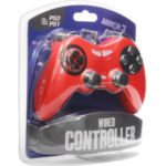PlayStation-2-Wired-Controller-Red-Armor3-BOX_ACC_810007710037 - Video Game Depot