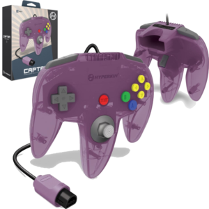 N64-Captain-Wired-Controller-Amethyst Purple-Hyperkin-STOCK_ACC_810007711164 - Video Game Depot