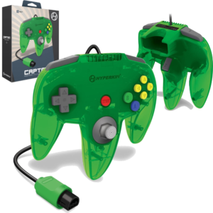 Nintendo 64 Captain Premium Wired Controller - Lime Green [Hyperkin]