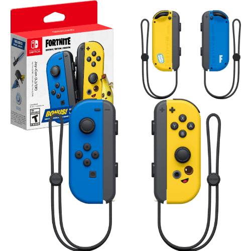  Nintendo Blue/ Neon Yellow Joy-Con (L-R) - Switch : Video Games