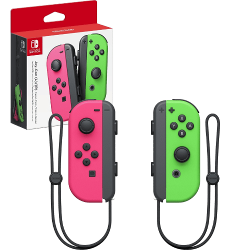 Nintendo Switch 115461BUND3 OLED Model With White Joy-Con™ With Joy-Con  (L/R) Wireless Controllers- Neon Pink/Neon Green