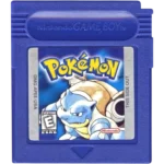 Blue Nintendo Game Boy cartridge featuring Pokémon artwork and character on the label (Game Boy game)