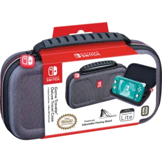 Game Traveler Deluxe Travel Case for Nintendo Switch Lite - Gray [RDS Industries]