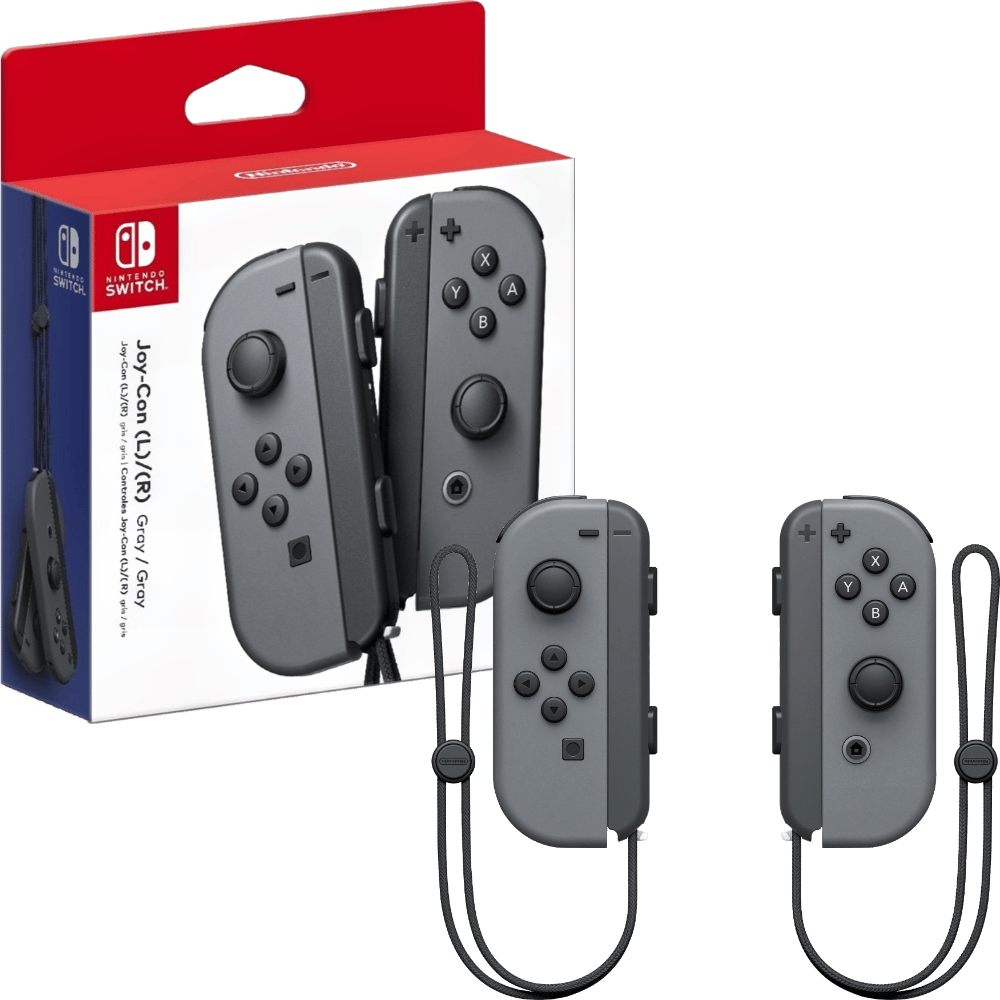 Joy-Con (L/R) Wireless Controllers (Gray) – Nintendo Switch 