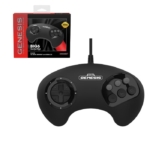 SEGA Genesis Wired BIG6 Control Pad - Original Port - Black for SEGA Genesis and Mega Drive consoles  - 849172013841