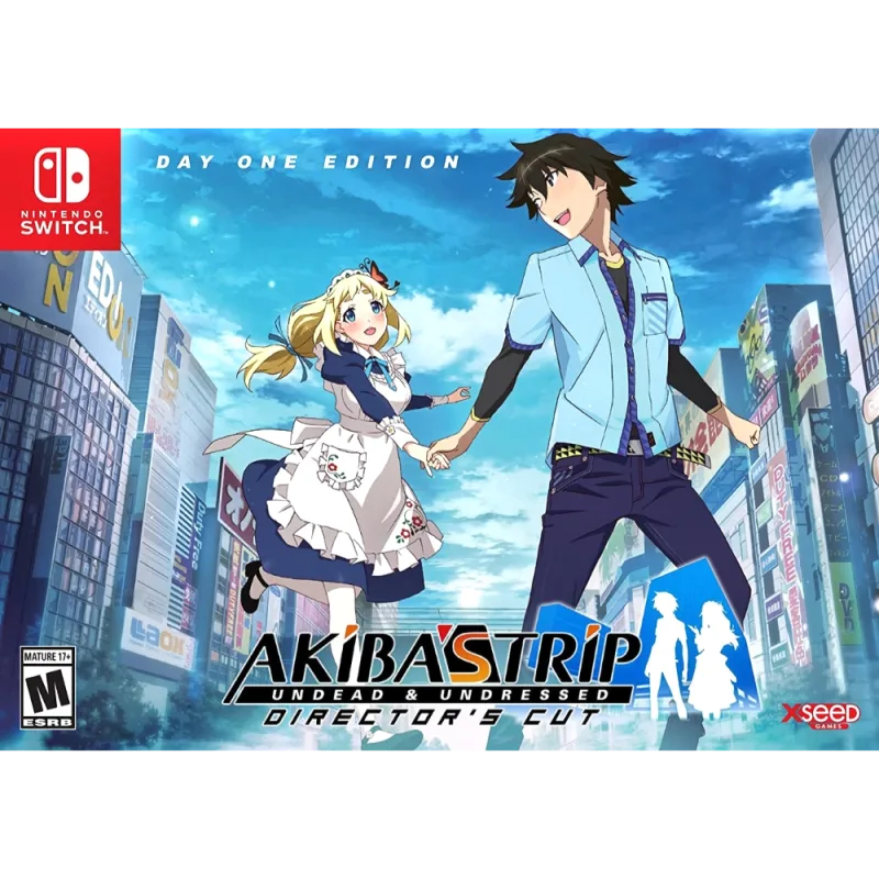 AKIBA’S TRIP: Undead & Undressed: Director’s Cut [Day 1 Edition] - Nintendo Switch First released in the West in 2014, AKIBA’s TRIP: Undead & Undressed brings the vampire-slaying action-RPG to the Nintendo Switch for the first time as the Director’s Cut. This new edition features all the awesome otaku content from the previous release, including the original game’s DLC, plus an all-new story route focusing on the lovable Finnish maid Kati Raikkonen, complete with all-new voice over in Japanese and English featuring the original cast. Fight like a nerd to defend Akihabara from the diabolical “Synthisters,” vampires that can only be defeated by stripping them down to their bare essentials. Boasting multiple story routes, a unique combat system in which everyday objects become weapons, and a narrative dripping with social satire and subtle nods to Japanese pop culture, AKIBA’S TRIP is a present-day supernatural adventure for the Japanophile in all of us. Day 1 Edition to include set of 9 oversized art cards and a musical selections CD packaged together with the game in a custom box Kati Takes Center Stage - Experience the “true ending” of the game’s story for the first time; When a mysterious and malevolent force slumbering inside Kati awakens, will you be able to do whatever it takes to save her More Side Hustles - From a body pillow connoisseur to Japan’s oldest cosplayers, help out the locals in over a dozen new side missions and pick up wild new weapons and armor along the way Revisit the Glory Days of Japan’s Electronic Mecca - Like a virtual tour of Tokyo’s Akihabara ward, all major outdoor locations from the town have been painfully recreated circa 2012-2013, with over 130 real-life shops accurately represented Completely Customizable Combat - When you’re an otaku, anything from baseball bats to comics to motherboards can be a weapon. Plus, you can target and strip individual clothing items from enemies to add to your own inventory. Class: Licensed Genre: Action Adventure, Open World, RPG Publisher: XSEED Games Number of Player(s): 1 Player Release Date: 05/16/2023 Language: English Rating: M (Mature 17+) Rating Descriptor(s): Sexual Themes, Strong Language, Violence Compatible Platform(s): Nintendo Switch, Switch Lite, OLED Model UPC: 859716006819