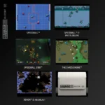 BITMAPBROTHERS_COLLECTION1_1500x15007_4c941780-5dc4-4f01-b0bb-1c59cd8a17c1 - Video Game Depot Six-panel collage of Bitmap Brothers games: Speedball, Speedball 2, Speedball 2100, The Chaos Engine, Xenon 2, plus a cartridge image.