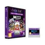EVE-DAT1-RTAIL - Video Game Depot Evercade purple multi-game cartridge box for Data East Arcade 1 with cartoon chef artwork and 10 games included