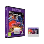 EVE-TOA1-RTAIL - Video Game Depot Purple Evercade Toaplan Arcade 1 game box with artwork and an accompanying cartridge, advertised as 8 games included.