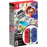 Super-Mario-Party-with-Red-and-Blue-Joy-Con-Bundle-NSW-045496883676-001-Box-Art - Video Game Depot