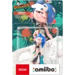 Package art for a Splatoon amiibo: character Shiver with blue hairgear, teal patterned background, Nintendo amiibo branding visible.