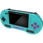 Side view showing buttons and D-pad on Hyperkin SupaBoy Hyper Beach portable SNES console