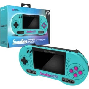 SupaBoy Hyper Beach portable pocket console for Super NES and Super Famicom by Hyperkin