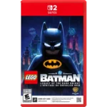 LEGO-BATMAN-LEGACY-DARK-KNIGHT-SW2-001-883929843565 - Video Game Depot Lego Batman: The Dark Knight video game case for Nintendo Switch with Batman emblem and Gotham City backdrop.