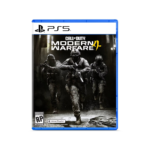 PS5 game case for Call of Duty: Modern Warfare featuring three soldiers running toward the viewer in grayscale.