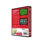 EVE-META-RTAIL4 - Video Game Depot Back of a red video game case showing two screenshots labeled 'Metal Dragon' and 'Life on Mars' with text blocks and logos surrounding them.