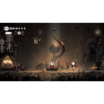 26eb5c30-5b5c-4a8f-8d0e-736e884b751d__186741783536507 - Video Game Depot Dark, whimsical game scene with small characters in a steampunk cavern; central white-eared figure sits on a pedestal while others explore the ornate machinery around them.