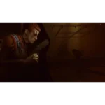 517QO12bOpL_SL1500___918071779470401 - Video Game Depot Female soldier in orange armor peers around a corner, gripping a large gun in a dark, smoky industrial setting