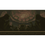 51V4-Jp7dxL_SL1280___017971774471839 - Video Game Depot Dark circular chamber filled with towering tentacled statues around a ruined skylight, seen from a foreground balcony with ornate railing.