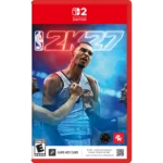 5a9e79c5-58fa-4c43-b5f6-e923ba0f7a9c__104901785336194 - Video Game Depot Nintendo Switch game cover for NBA 2K27 featuring a celebrating basketball player, red case, NBA and 2K logos.