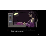 61EpqXDY6_L_SL1500___129941777410306 - Video Game Depot Girl with long dark hair in a purple sweater sits at a desk in a dim room; caption introduces Saeko and her name's meaning.