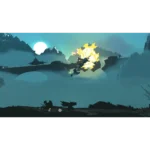 61cN1hKhlhL_SL1500___695581775853346 - Video Game Depot Silhouetted fighters on a hill watch a bright explosion erupting in a rocky valley under a pale moonlight.