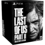 711719529682 - Video Game Depot Box for The Last of Us Part II Collector's Edition on PS4, featuring a grayscale close-up of a man's face on the right and bold title on the left