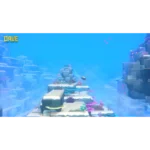 718s1dM_nOL_SL1500___281101775849830 - Video Game Depot Underwater voxel landscape with stacked coral platforms and a distant glowing path; a game scene with bright blue water and coral formations.