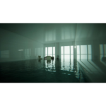 71N5c3y_CyL_SL1500___822711776280358 - Video Game Depot Indoor swimming pool partially submerged with floating furniture and large back windows.