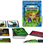 71bgP0SmGcL_AC_SL1352___961191785339837 - Video Game Depot Box for Minecraft Explorers cooperative card game with two Minecraft characters holding a map, surrounded by scattered game cards.