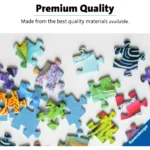 71fUh4HGe0L_AC_SL1500___177321785346562 - Video Game Depot Assorted colorful jigsaw puzzle pieces scattered on a light surface with Ravensburger branding in the corner