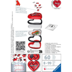 71skrgtUJuL_AC_SL1500___642561785269111 - Video Game Depot Stack of red and white stacking puzzle storage containers with Minecraft heart logo, jigsaw pieces spilling above. Age 8-99, 60 pieces.