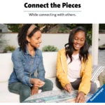 81PnC2tyXhL_AC_SL1500___038171785346560 - Video Game Depot Two smiling women sit on a porch, solving a Ravensburger jigsaw puzzle together on a table outdoors.