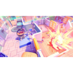 81XwEj9ManL_SL1500___794951773681133 - Video Game Depot 3D cartoon game scene inside a colorful house: a round hero stands on a rug as a bright explosion erupts to the right.