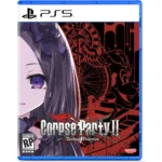 PS5 cover for Corpse Party II: Darkness Distortion, anime girl with purple eye on left and dark red background.
