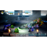 81lJ_-MbxFL_SL1500___756721781188146 - Video Game Depot JRPG battle screen: four-party members on the right face three jellyfish-like foes on the left, with 'Sonic Buffet' displayed as the current action. HP/MP panels visible for Rain, Lasswell, and Fina at bottom right.