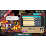 81tZO5NfmyL_SL1500___578601781111921 - Video Game Depot Screenshot of a game crafting screen: list of weapons (Shock Sword, Yeehawler Sword, Frozen Sword, etc.) with stats, and a robot character on the left speaking.