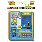 Toy Story Bitty Pop! arcade display packaging featuring a green alien figure and blue cabinet art, with Toy Story branding on the box?