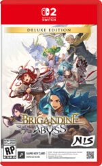 Nintendo Switch Brigandine: Abyss Deluxe Edition cover with armored heroes in action.