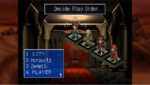 Decide Play Order screen: four characters on stepping platforms; turn order shows City, Horowitz, Zeneth, Player.
