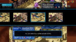 RPG game interface with a rewind menu on the left, a row of past-frame thumbnails, and a highlighted central thumbnail.