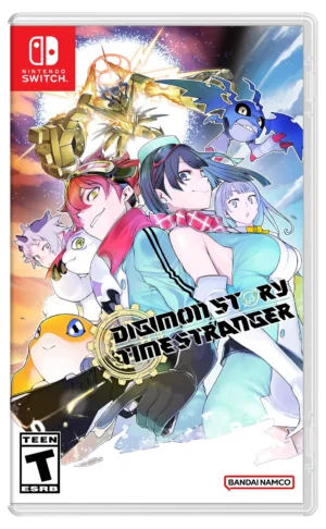 Nintendo Switch game cover showing a group of colorful anime characters posed in action against a dynamic, sci‑fi background.