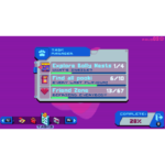 Retro pixel-art game interface showing a blue 'Task Manager' window with three quests and progress bars: 'Explore Bolly Nests 1/4' 'Find all pokki 6/10' 'Friend Zone 13/67' (each with status bars).