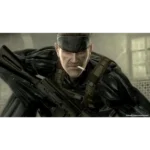 Male soldier in black tactical gear with an eye bandage, cigarette in his mouth, aiming a rifle in a smoky indoor scene.